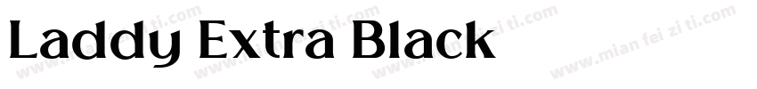 Laddy Extra Black字体转换